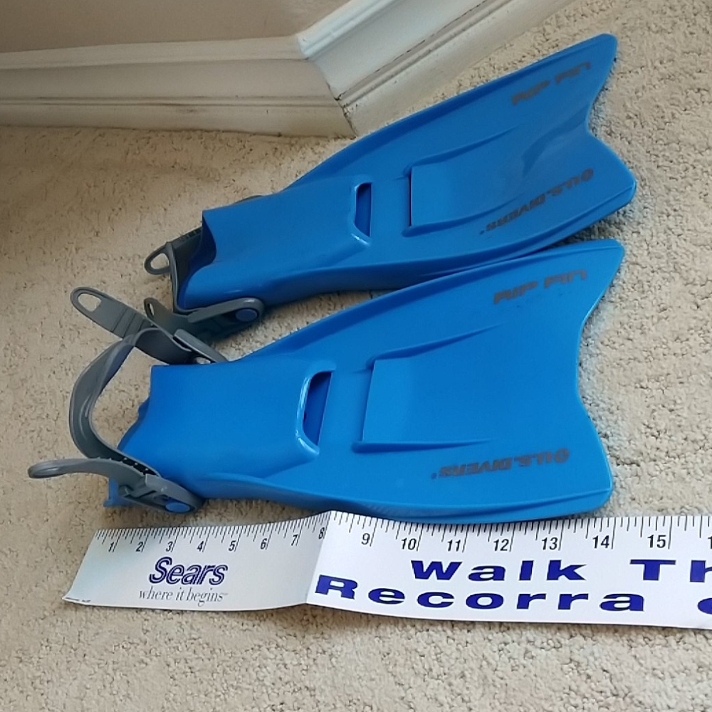 Fins kids xl/l us divers blue